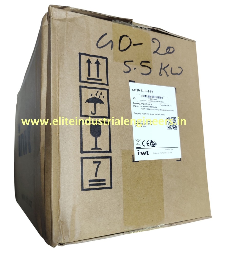 Invt Ac Motor Drive Gd20-5r5-4-f3 - Color: Black