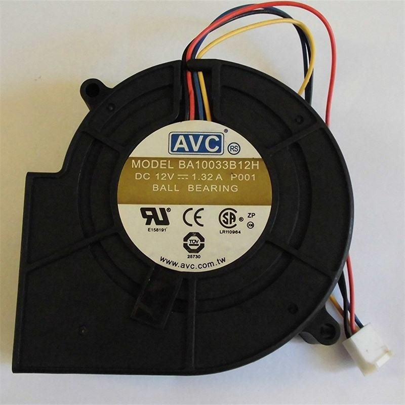 BA10033B12H 97x33mm 12V DC 1.32A 15.84W 4 Wires 4 Pin PWM 35cfm 4000RPM Server Grill Blower Centrifugal Cooling Fan