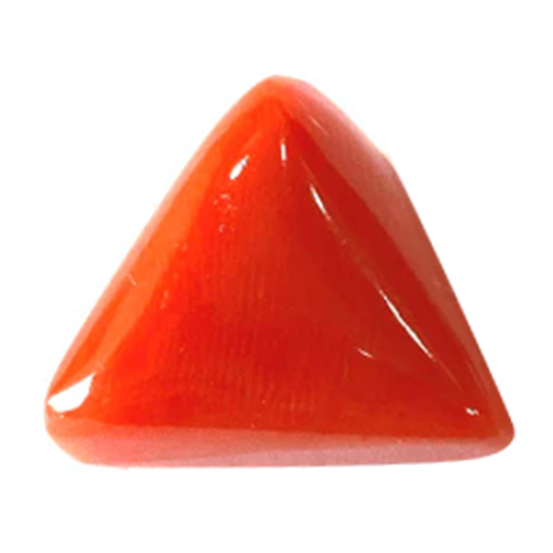 3.60 cts Natural Coral Moonga Triangular