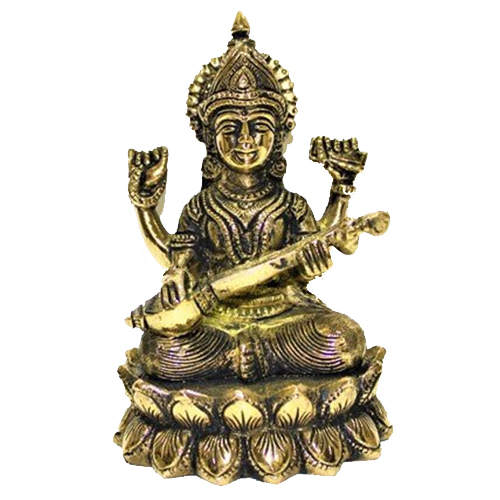 Saraswati Brass Statue