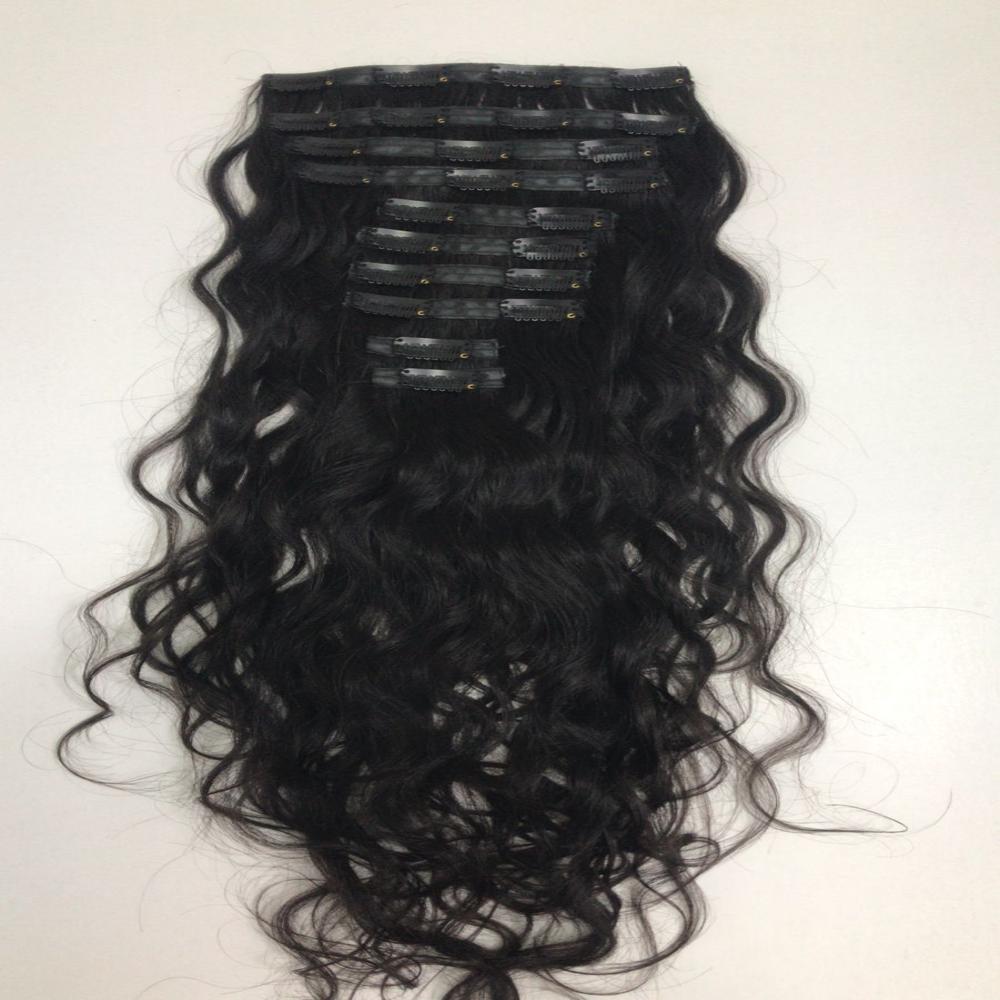 Blonde clip on extension