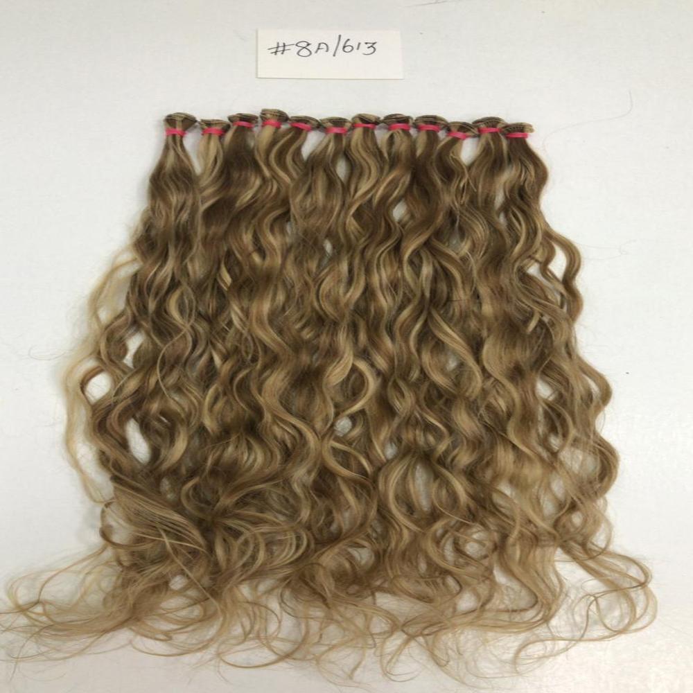 Blonde clip on extension 