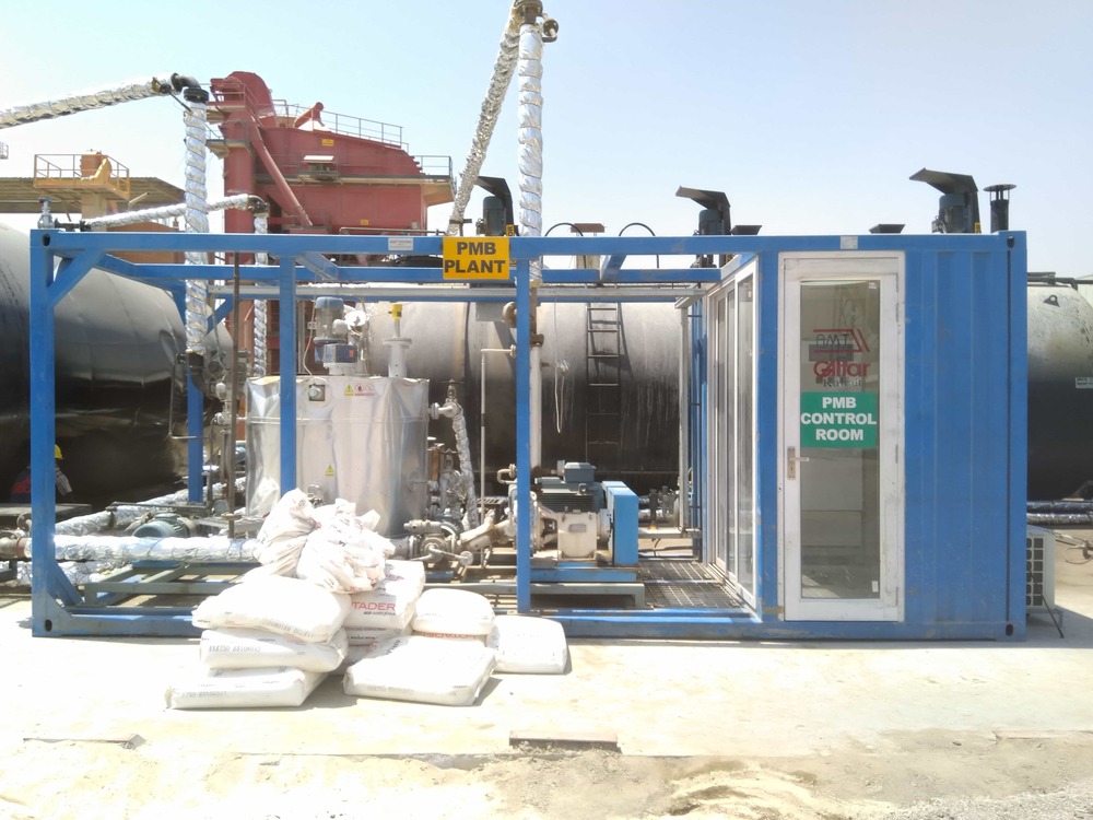 FULLY AUTOMATIC INLINE ONE PASS TYPE CRUMB RUBBER MODIFIED BITUMEN PLANT