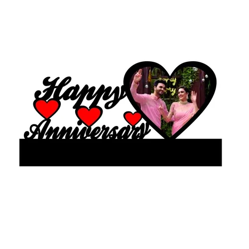 Ppsf124 Anniversary Personalized Sublimation Photo Frames - Color: Brown