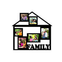 Ppsf74 Family Personalized Sublimation Photo Frames - Color: Black