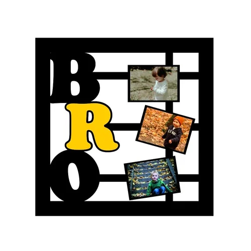 PPSF86 Bro Personalized Sublimation Photo Frames