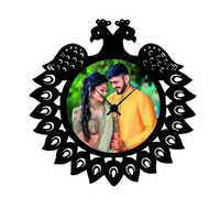 Ppwc54 Personalized Sublimation Wall Clock - Color: Black