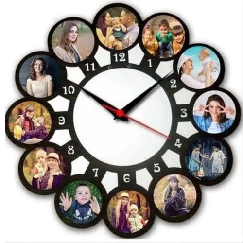 Decorative Wall Clock - Color: Black