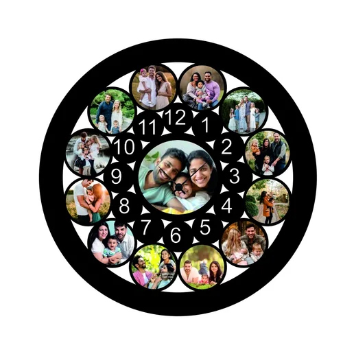 Ppwc08 Sublimation Wall Clock - Color: Black