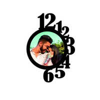 Ppwc11 Sublimation Wall Clock - Color: Black