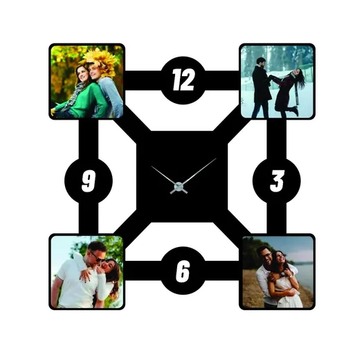 Ppwc18 Personalized Sublimation Wall Clock - Color: Black