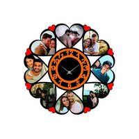 Ppwc47 Personalized Sublimation Wall Clock - Color: Black