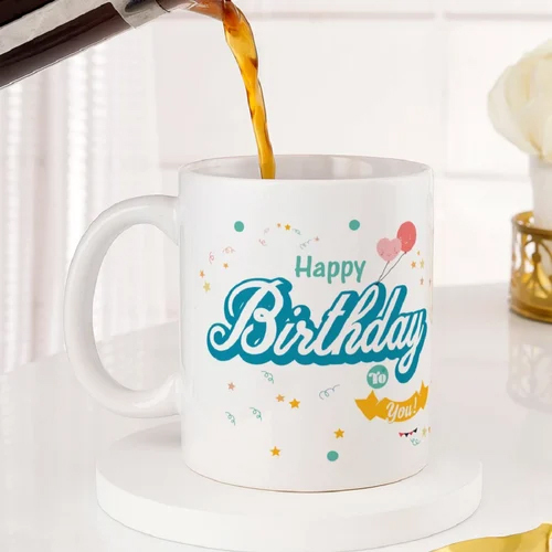 Customized Happy Birthday Coffee Mugs