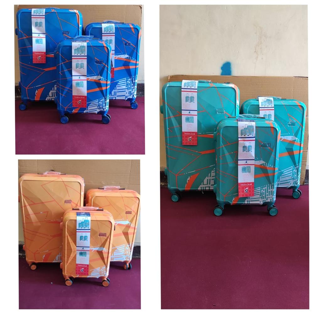 Printed trolly suit case