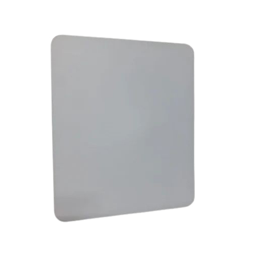 White Plain Mouse Pad - Material: Rubber