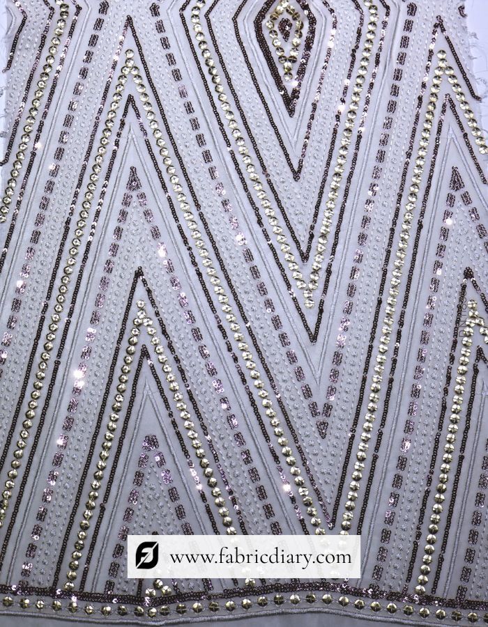 Luxurious Sequins Fabric for Red Carpet and Evening Wear