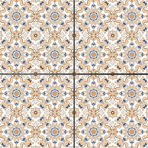 3002 600X600 Mm Marble Matt Porcelain Tile - Color: Multi Color