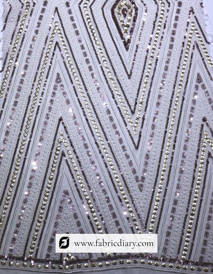 Luxurious Sequins Fabric for Red Carpet and Evening Wear