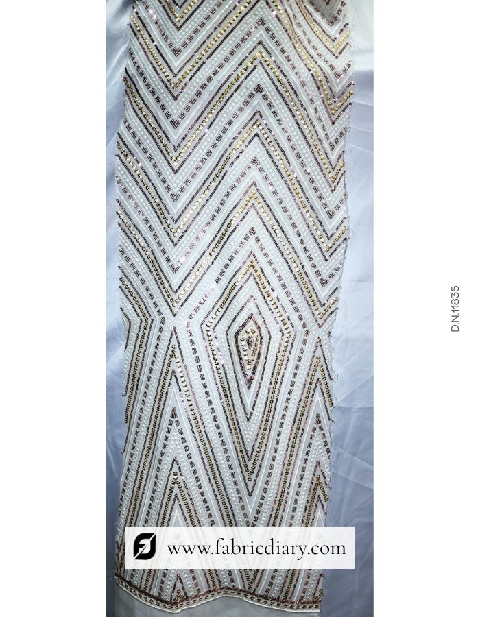 Luxurious Sequins Fabric for Red Carpet and Evening Wear