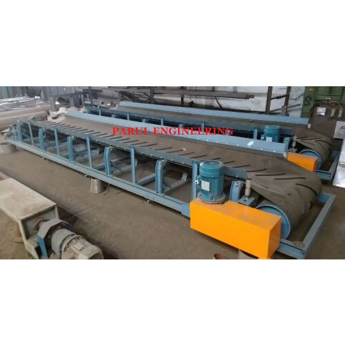 Rubber Belt Conveyor - Color: Black And Blue