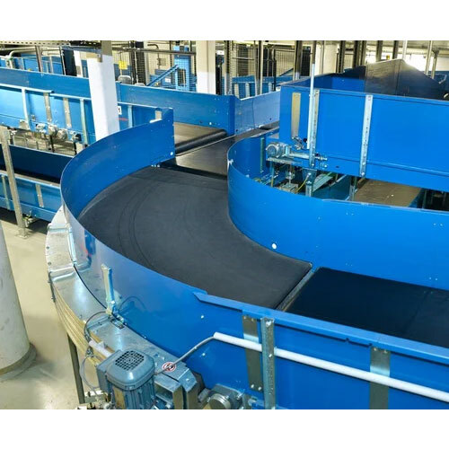 Flat Belt Conveyor - Color: Silver