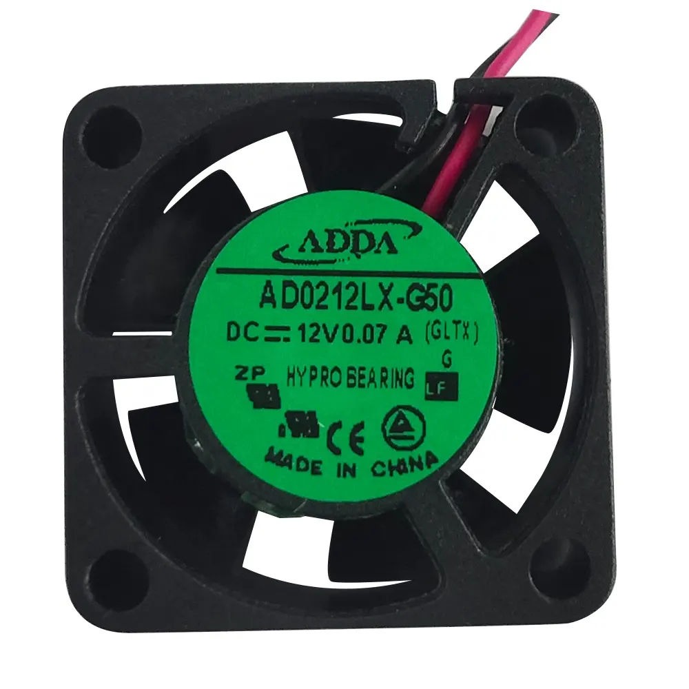 AD0212LX-G50 Fans DC 12V 0.07A 0.84W 25x25x10mm 8000RPM 2-wire Axial Cooling Fan