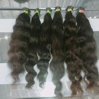 Black Wavy I-tip Hair Extensions 26in | 100gm Double Drawn Human Hair Micro Ring Installation - Gender: Female