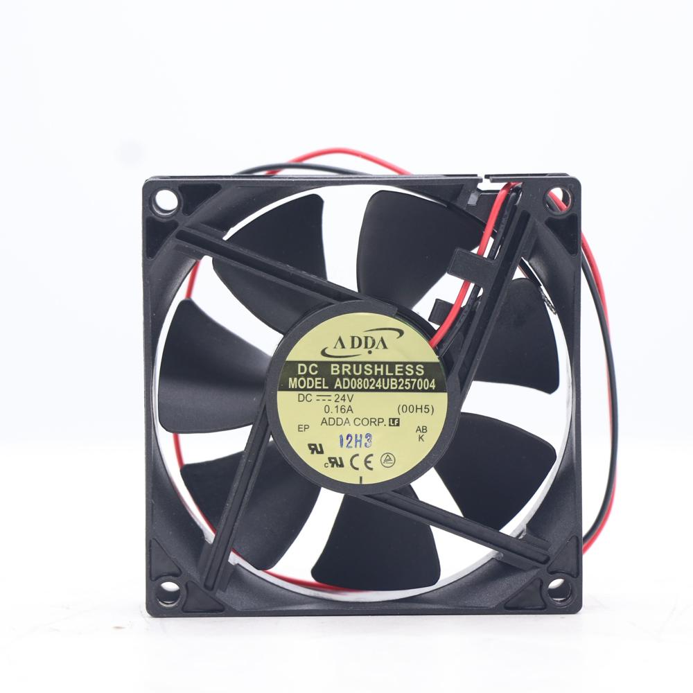 ADDA AD08024UB257004 24V DC 0.16A 80X80X25mm 8025 8cm 146m3/h 6800RPM Ultra High Speed Inverter Axial Cooling Fan