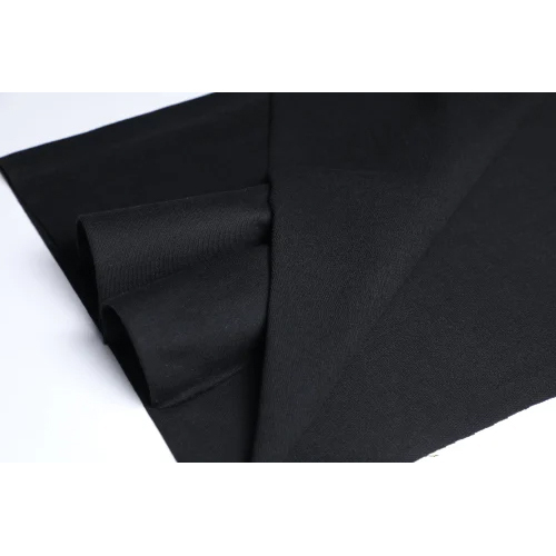 Black Loop Knitted Fabric