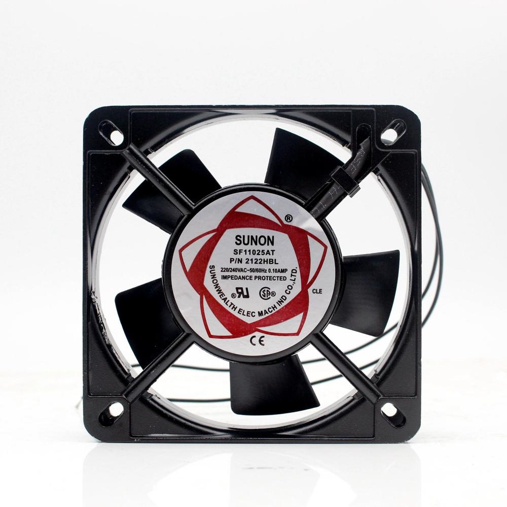 SUNON SF11025AT 2112HSL 11CM 110x110x25mm 220V AC 22W 0.51A 3100RPM Ball Bearing Ultra-quiet Chassis Cooling Fan