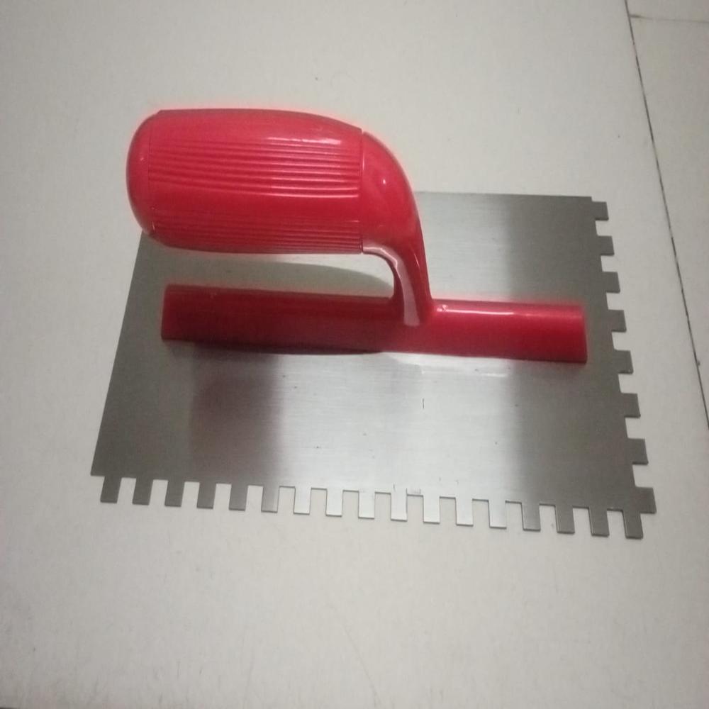 Facile 10 Mm Professional Notch Trowel - Color: Red Color Silver