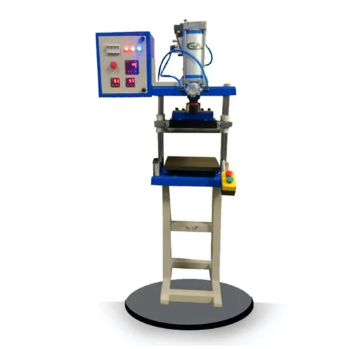 Single Press Chapati Pressing Machine - Color: Silver