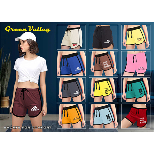 Ladies Apple Cut Shorts - Color: Multicolor