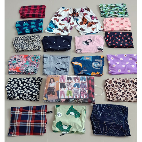 Ladies Export Printed Shorts - Color: Multicolor