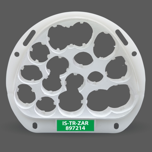 Isostatically pressed 'D' Shape Blanks in Translucent Zirconia (IS-TR-ZAR)