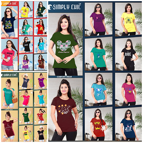 Basic Half Sleeve Ladies T-shirt