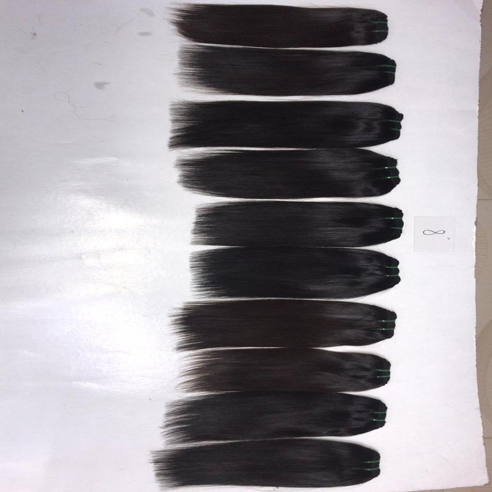 Machine weft wavy remy hair extension 