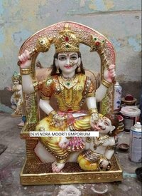 MARBLE BAGLAMUKLHI MATA STATUE