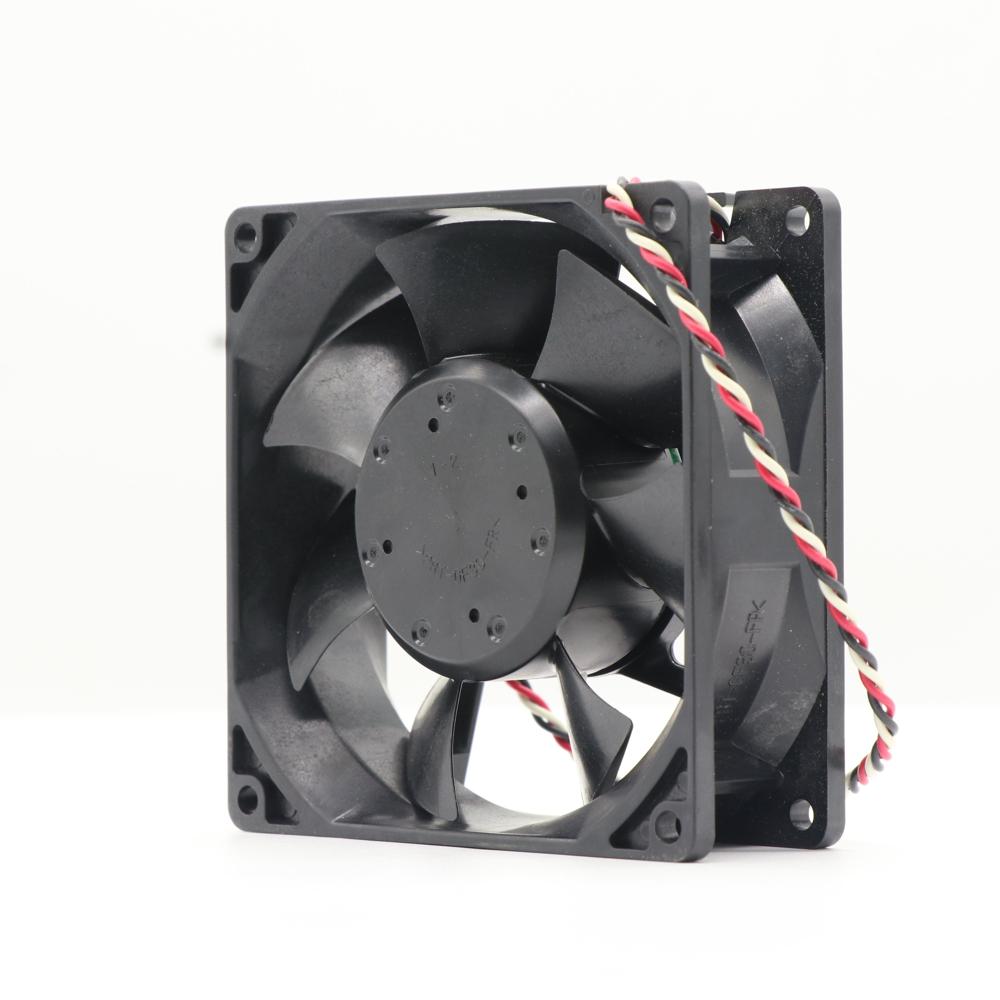 Nmb 3612kl-04w-b66 9232 92x92x32mm 12v Dc 0.68a 1.25w 25cfm 1400rpm Brushless Pwm Inverter Chassis Axial Cooling Fan - Color: Black