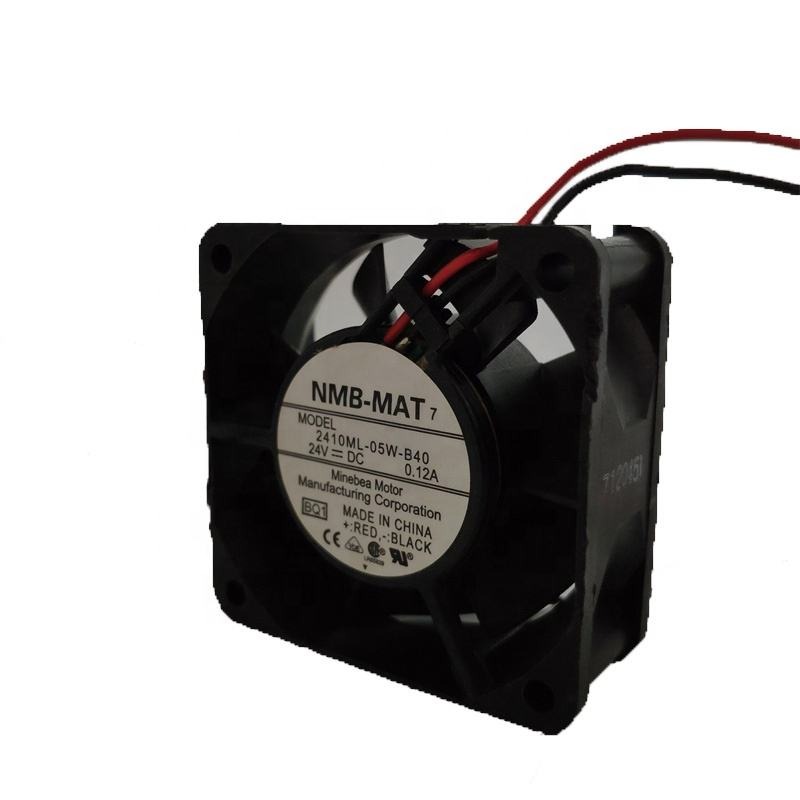 NMB 2410ML-05W-B40 6025 60X60X25mm 6cm 24V DC 0.12A 3.08W 21.3CFM 4500RPM Inverter Small Axial Cooling Fan