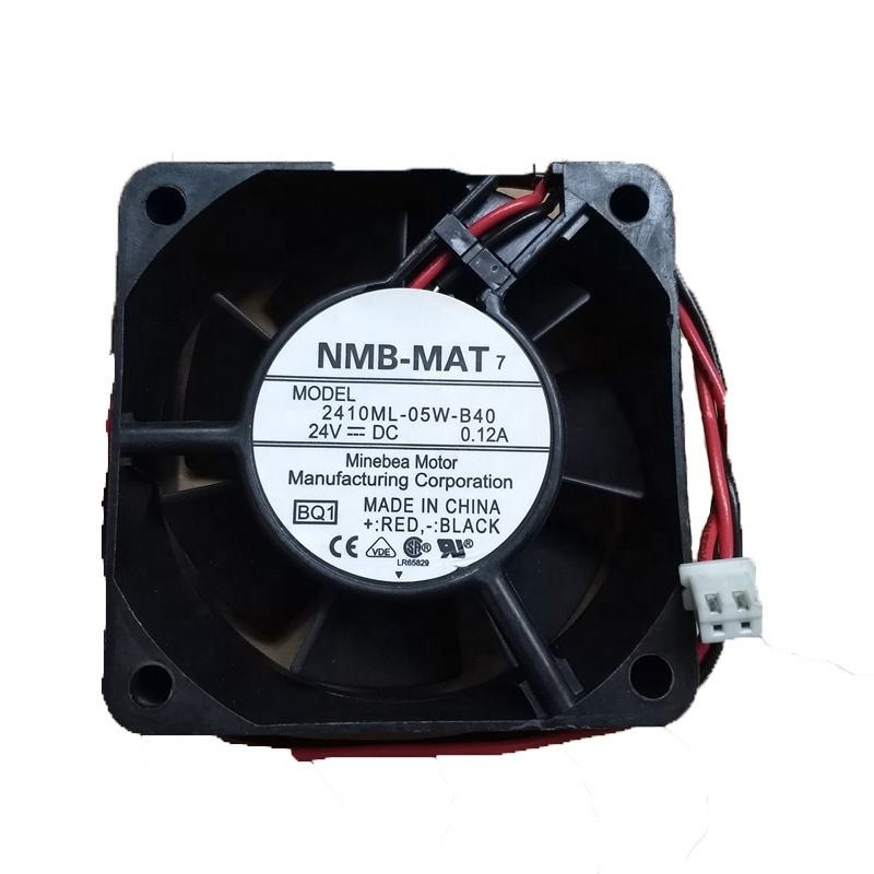 NMB 2410ML-05W-B40 6025 60X60X25mm 6cm 24V DC 0.12A 3.08W 21.3CFM 4500RPM Inverter Small Axial Cooling Fan