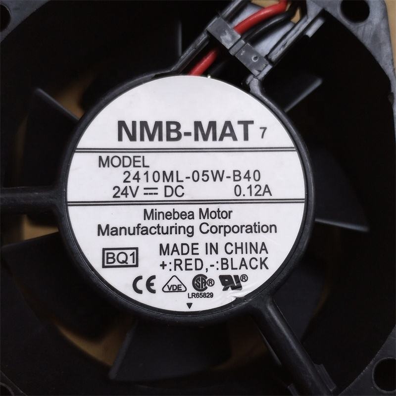 NMB 2410ML-05W-B40 6025 60X60X25mm 6cm 24V DC 0.12A 3.08W 21.3CFM 4500RPM Inverter Small Axial Cooling Fan