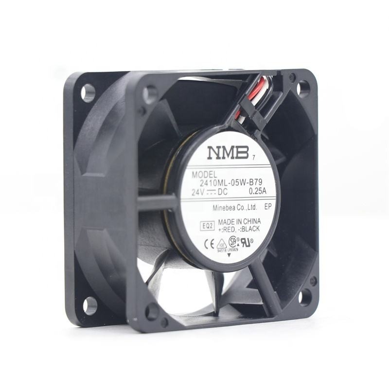 NMB 2410ML-05W-B79 60X60X25mm 6025 6cm 24V DC 0.25A 33.1 CFM 6800RPM Double Ball Bearing Inverter Axial Cooling Fan