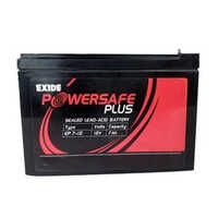 7ah Smf Exide Battery - Color: Black