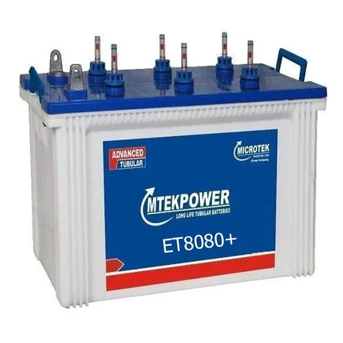ET8080+180 AH Microtek Tubular Battery
