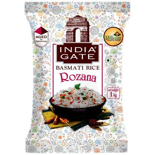 India Gate Basmati Rice - Long Grain, White Color | 100% Purity, Organic Cultivation, 1-Year Shelf Life, Dried Style