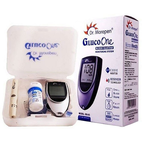 Dr Morepin Gluco One Blood Glusoe Monitor Machine And Strip