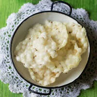 400gm Sabudana Jeera Papad - Color: White
