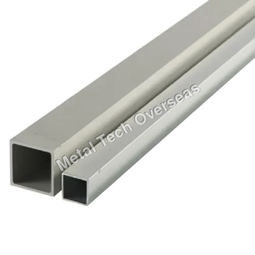 Aluminium 7075 Square Pipe - Color: Silver