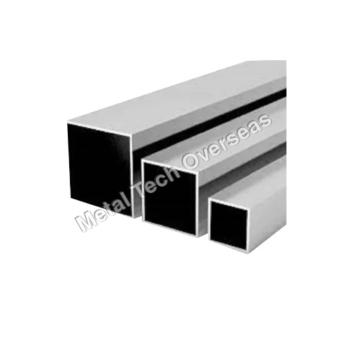 Aluminium 7082 Square Pipe - Color: Silver